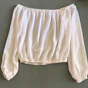 Never worn Polyester Off the shoulder crop top